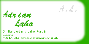 adrian laho business card